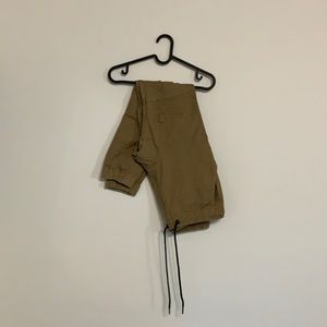 Men’s Khaki Biker Joggers